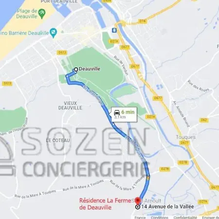 F50 Ferme De Deauville 1 Ch Rez-de-jardin Avec Escalier דירה סנט-ארנו